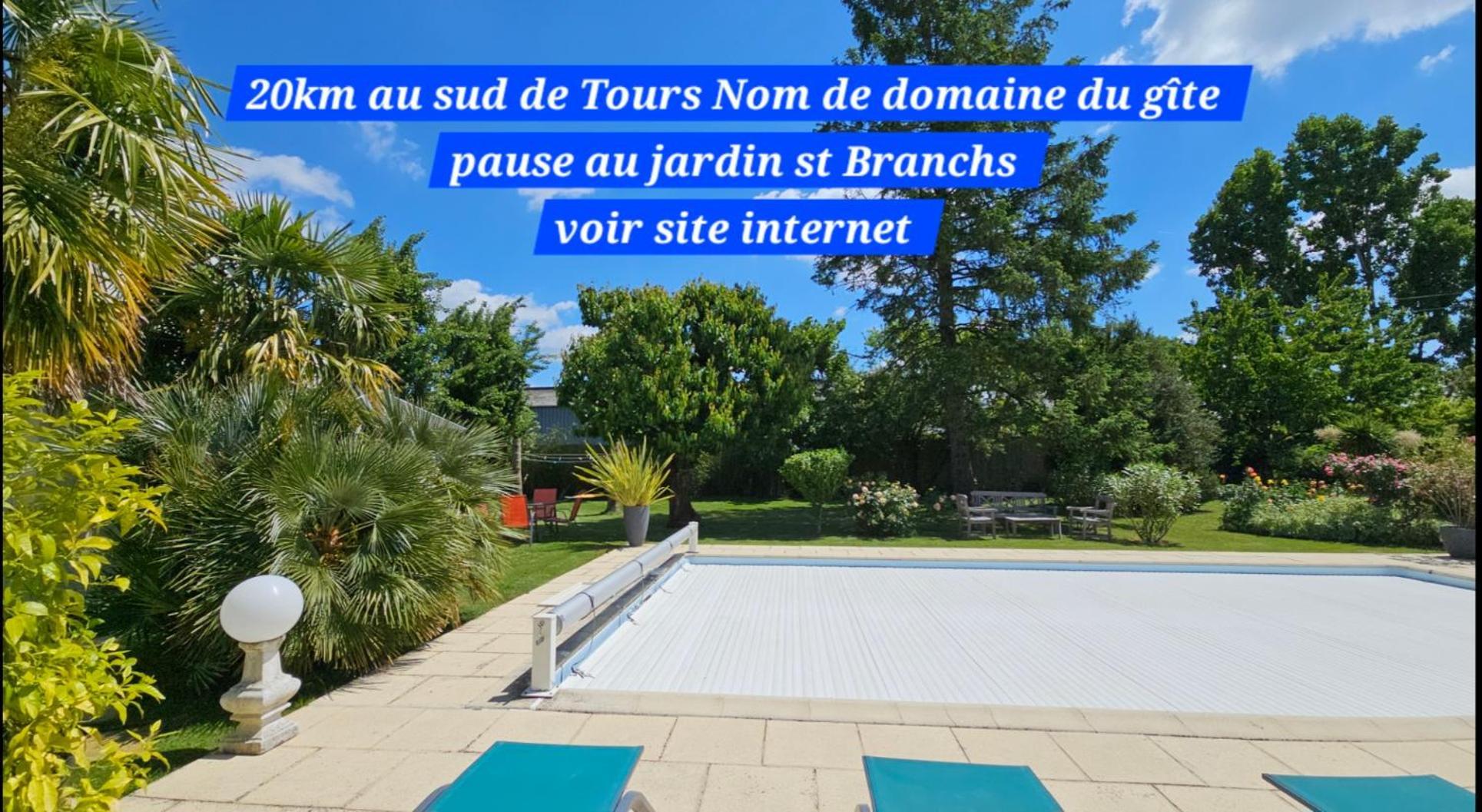 Gite Pause Au Jardin Piscine Chauffee Saint-Branchs Kültér fotó